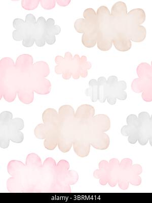 Vector pastel cloud pattern background Stock Vector Image & Art - Alamy