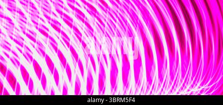 Curved Pink Light Wave Abstract Background Stock Photo