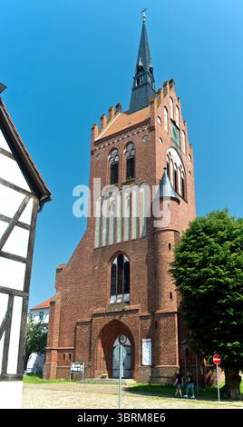 Protestant St. Mary's Church, Usedom Town, Usedom Island, Mecklenburg-Western Pomerania, Germany Stock Photo