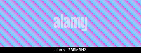 horizontal seamless purple gradient capsule shape pattern for design and background. Stock Vector