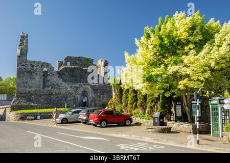 Cong Abbey Ruins In Cong, County Mayo, Ireland, Also Known As Royal Abbey of Cong An Augustinian abbey, Stock Photo Stock Photo