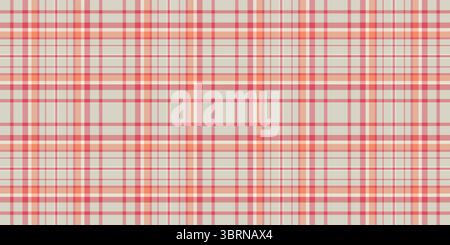 Subtle peach and coral plaid pattern.  Perfect for backgrounds, textiles, or website design.  This soft, repeating texture evokes feelings of warmth a Stock Vector