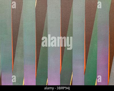 modern striped artwork background. hand-painted artistic canvas. Stock Photo