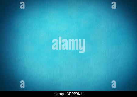 Displaying abstract flat design textured blue canvas with subtle vignette effect around edges Stock Photo