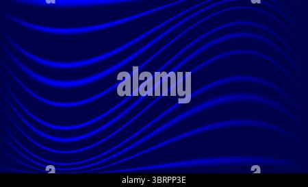 Deep Blue Waves Background - Abstract Wavy Design for Modern Serenity Stock Vector