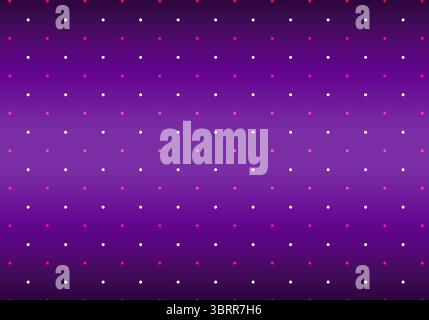 Digitally generated image of spotted pattern with copy space against purple background Stock Photo