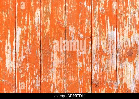 Old orange wooden wall pattern as background and background Stock Photo
