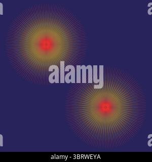 Abstract light bursts. Radial star pattern. Digital glow Vector. Energy ray effect Stock Vector
