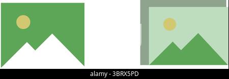 Gallery Icon Collection, Image Symbols & Photo Signs, Vector Illustration Stock Vector