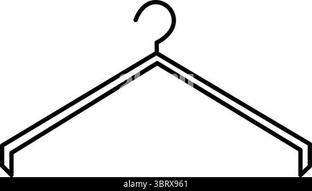 hanger icon, simple flat style, pictogram logo sign symbol vector illustration, isolated for mobile app, ui, ux, design. Stock Vector