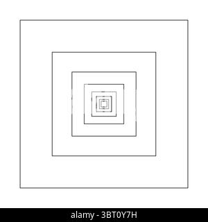 Golden ratio. Geometric shape. Squares in golden proportion. Vector logo. Abstract background.  Stock Vector