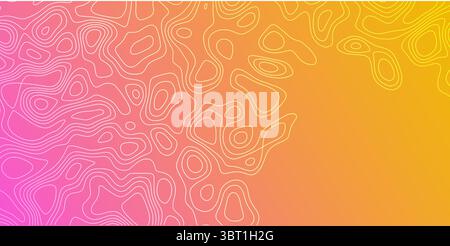 Colorful abstract contour lines create a vibrant background with smooth gradients Stock Vector