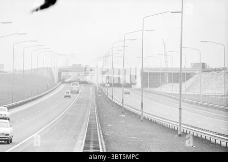 A car and a truck traveling in opposite directions 60 photos ...