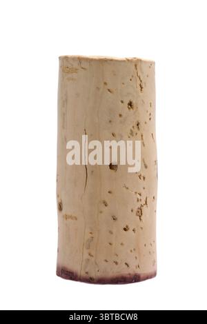 wine cork on white surface standing Stock Photo