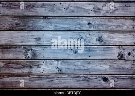weathered wooden plank surface is being shown in flat design, featuring visible nail heads Stock Photo