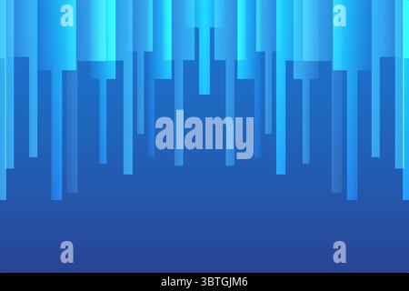 Minimal abstract background with sharp geometric Rectangle shapes and blue gradient tones, Ideal for business, tech or digital design themes, vector i Stock Vector