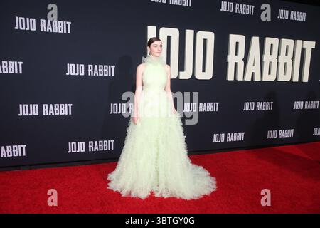 October 15, 2019, La, United States of America: Thomasin McKenzie arriving at the premiere of ''Jojo Rabbit'' at Post 43 on October 15, 2019 in Los Angeles, California  (Credit Image: © Famous/Ace Pictures via ZUMA Press) Stock Photo