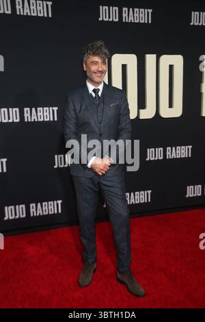 October 15, 2019, La, United States of America: Taika Waititi arriving at the premiere of ''Jojo Rabbit'' at Post 43 on October 15, 2019 in Los Angeles, California  (Credit Image: © Famous/Ace Pictures via ZUMA Press) Stock Photo