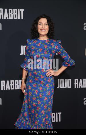 October 15, 2019, La, United States of America: Lisa Edelstein arriving at the premiere of ''Jojo Rabbit'' at Post 43 on October 15, 2019 in Los Angeles, California  (Credit Image: © Famous/Ace Pictures via ZUMA Press) Stock Photo