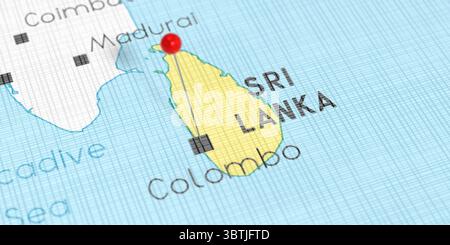 Sri Lanka Colombo location pin - Sri Lanka Colombo Push Pin On Political Map 3d 3btjftd 