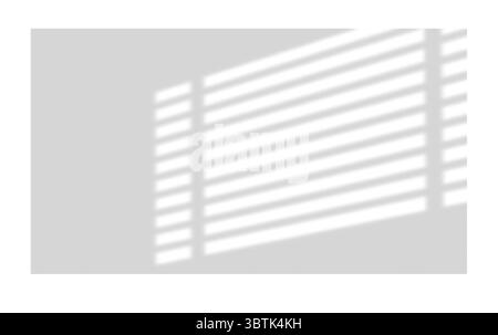 Overlay shadow from windows, openings and tropical plants. High quality shadows. Vector illustration Ai and Eps file. Stock Vector