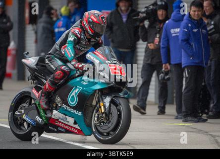 October 26, 2019, Melbourne, Victoria, Australia: French rider Fabio Quartararo (#20) of Petronas Yamaha SRT during day 3 of the 2019 Australian MotoGP held at Phillip Island, Australia. (Credit Image: © Theo Karanikos/ZUMA Wire) Stock Photo