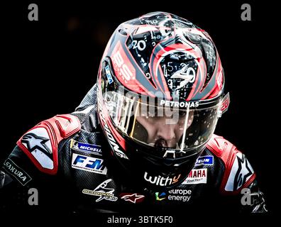 October 26, 2019, Melbourne, Victoria, Australia: French rider Fabio Quartararo (#20) of Petronas Yamaha SRT during day 3 of the 2019 Australian MotoGP held at Phillip Island, Australia. (Credit Image: © Theo Karanikos/ZUMA Wire) Stock Photo