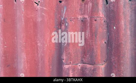 old red steel wall Stock Photo