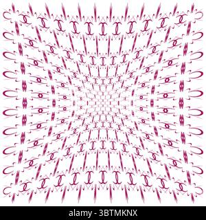 Abstract radial pattern. Concentric wave circles. Dynamic motion Vector. Swirling optical illusion. Stock Vector