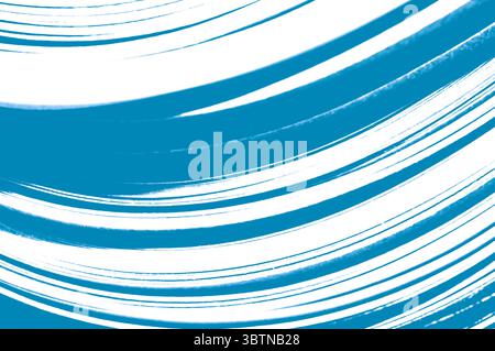 blue and white graphic resource, curved flowing colourful lines Stock Photo