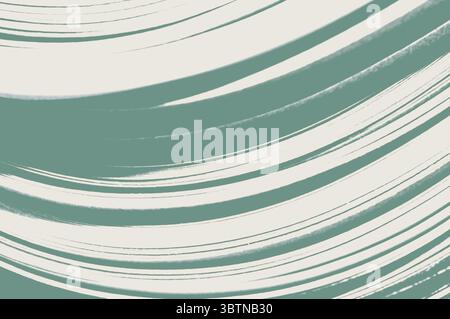 green and white graphic resource, curved flowing colourful lines Stock Photo