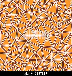 Minimal geometric background. Compact triangles size. Solid shapes in frames. One tone colored style. Repeatable pattern. Awesome vector tiles. Stock Vector