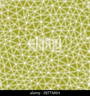 Abstract pattern of triangles. Rounded solid shapes in frames. Compact triangles size. Solid Color style. Repeatable pattern. Amazing vector tiles. Stock Vector
