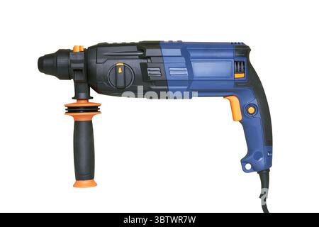 Power hammer drill - percussion perforator, isolated on white background Stock Photo