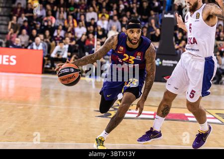 November 29, 2019, Barcelona, Barcelona, Spain: Malcolm Delaneyof FC Barcelona, during the Turkish Airlines EuroLeague match between  FC Barcelona  and CSKA Moscow at Palau Blaugrana on November 29, 2019 in Barcelona, Spain. (Credit Image: © AFP7 via ZUMA Wire) Stock Photo