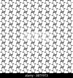 Abstract square pattern. Interconnecting line grid. Geometric modern Vector. Seamless texture element. Stock Vector