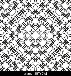 Abstract linear pattern. Intersecting line grid. Geometric modern Vector. Seamless texture element. Stock Vector