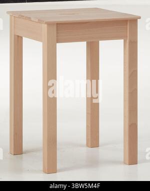 Rectangular oak chair isolated nature background with clipping path Stock Photo