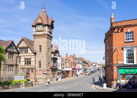 Ledbury Barrett Browning Institute Ledbury High street Ledbury town centre Ledbury Herefordshire England UK GB Europe Stock Photo