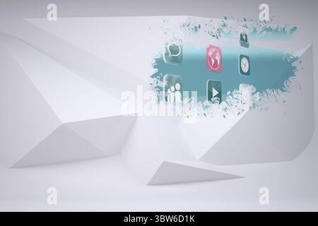 Splash showing applications Stock Photo