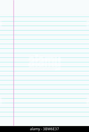 Full frame shot of blank single line page with copy space Stock Photo