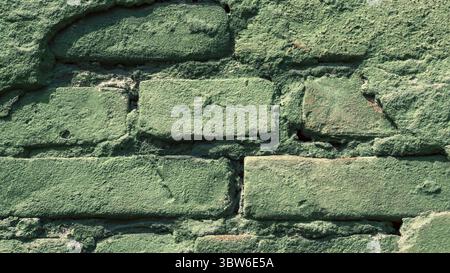 Pattern old brick wall close up background backdrop Stock Photo