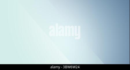 Abstract flat gradient is shifting from mint green to steel blue with diagonal light bands Stock Photo