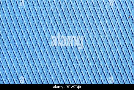 Blue iron wall with intersecting lines abstract geometric background Stock Photo
