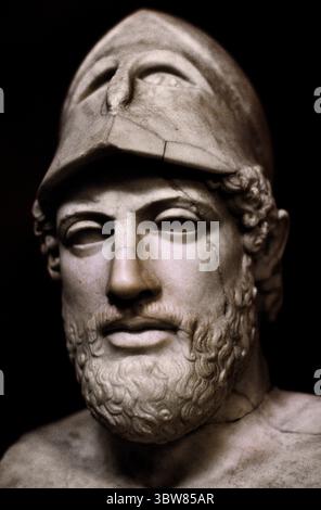 Pericles History Marble statue of Pericles in Athens. Pericles was a Greek politician ...