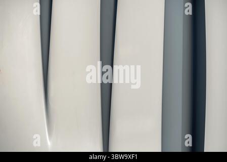 Gray abstract background from curved lines of geometric shapes minimalistic design pattern Stock Photo