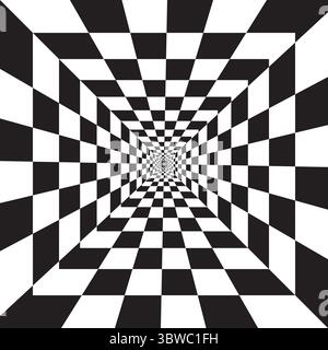 "Optical Illusion Checkered Pattern" Stock Vector