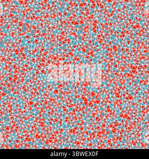 Minimal geometric background. Rounded solid shapes in frames. Tiny triangles size. Multicolored style. Repeatable pattern. Modern vector tiles. Stock Vector