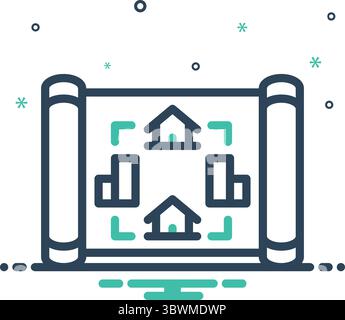 Icon for master plan, house plan Stock Vector Image & Art - Alamy