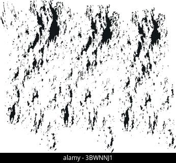 Dynamic abstract black ink pattern on a white background for modern design elements Stock Vector